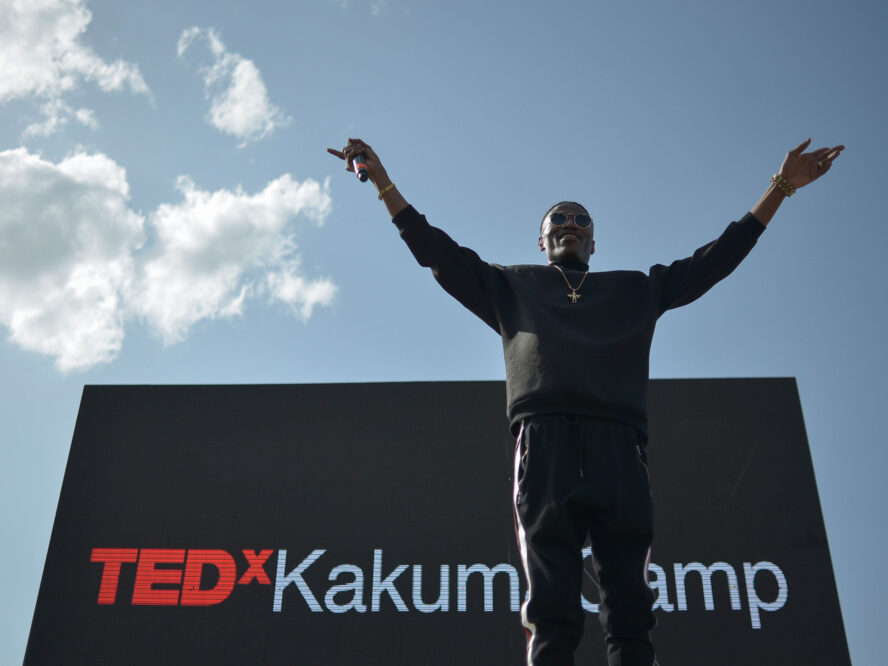 Speaker at the TedX event in the Kakuma Camp, Kenya