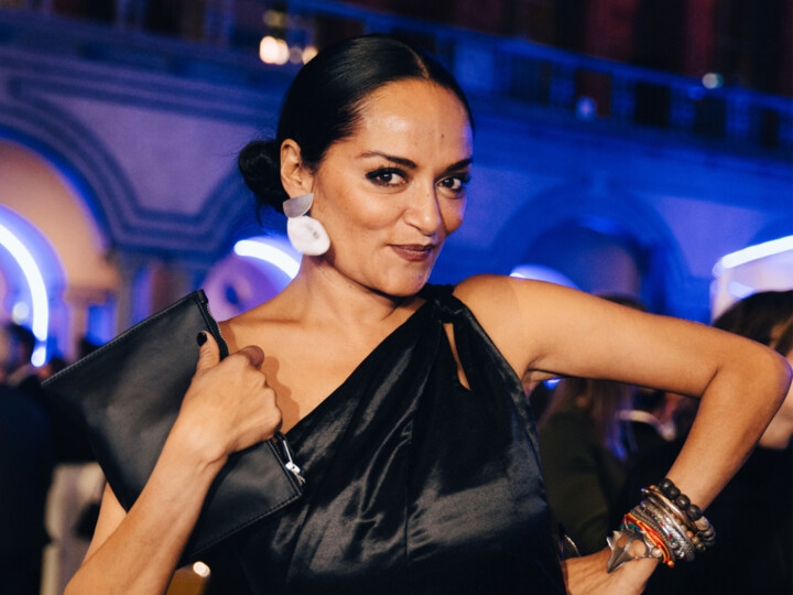 Sustainable innovation turned into fashionable red-carpet look