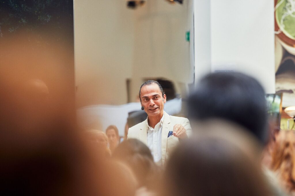 Amit Gautam, founder of TextileGenesis, at the Planet Positive Perspectives by H&M Foundation, May 2022.